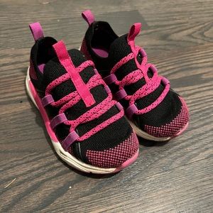 EUC Black/Pink Sneakers size 8 toddler